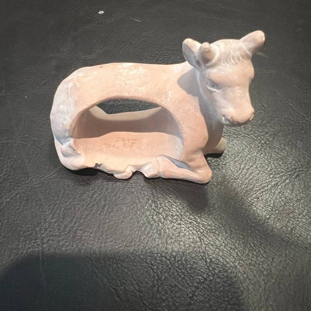 Terra Cotta‎ Animal Napkin Rings Set of 6 Farm Woodland Animals